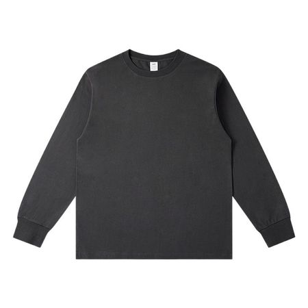 Long-sleeved Round Neck Casual Solid Color T-shirt